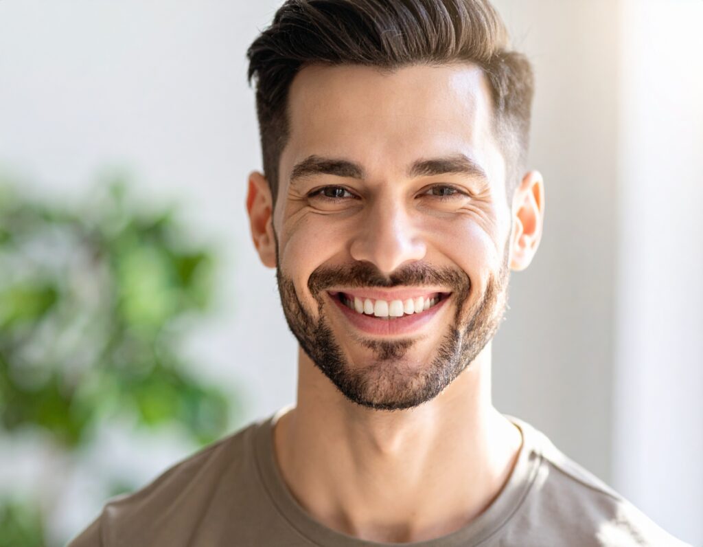 handsome smiling man