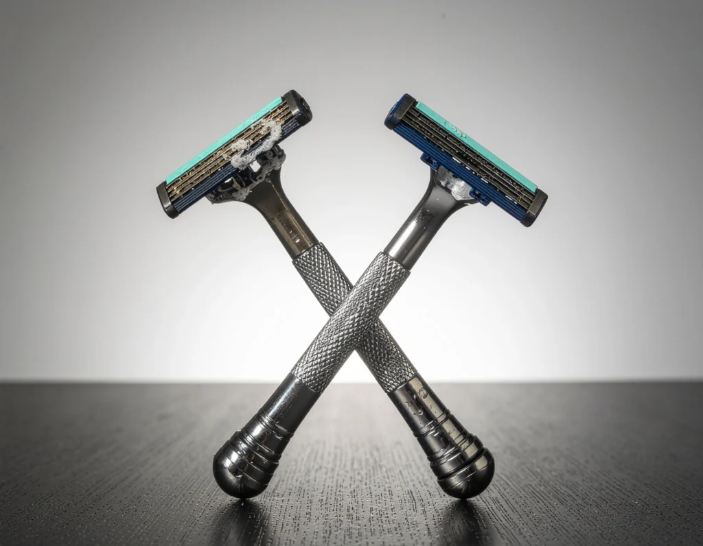 two razors, old and new one